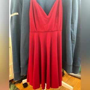 Kimchi Blue Vibrant Red Mini Dress